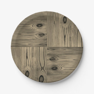 Holzstruktur, Naturholz Pappteller