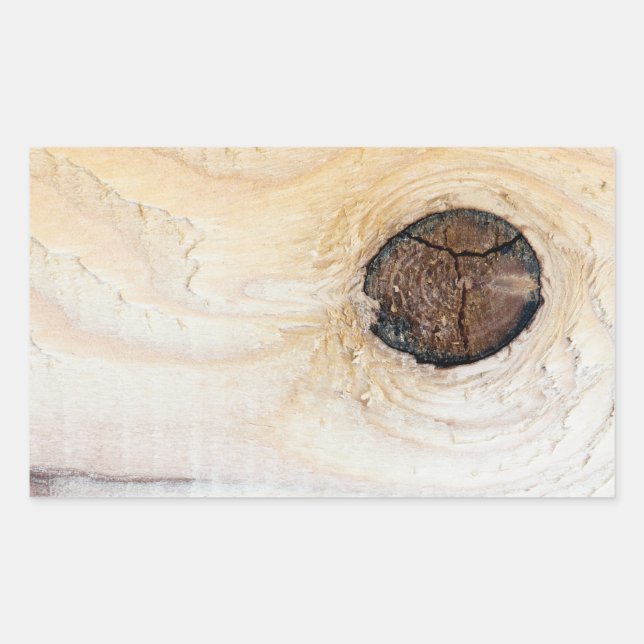 Holzstruktur Rechteckiger Aufkleber (Vorderseite)