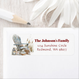 Holzstuhl mit Ostereiadresse