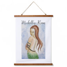 Holztäfeltes Aquarellmaid-Wandtapeten