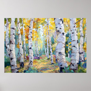 Holztäfelung, Wald-Mauer, Kunstdrucken Poster