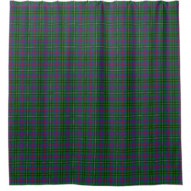 Holztartan-Duschvorhang Duschvorhang (Vorderseite)