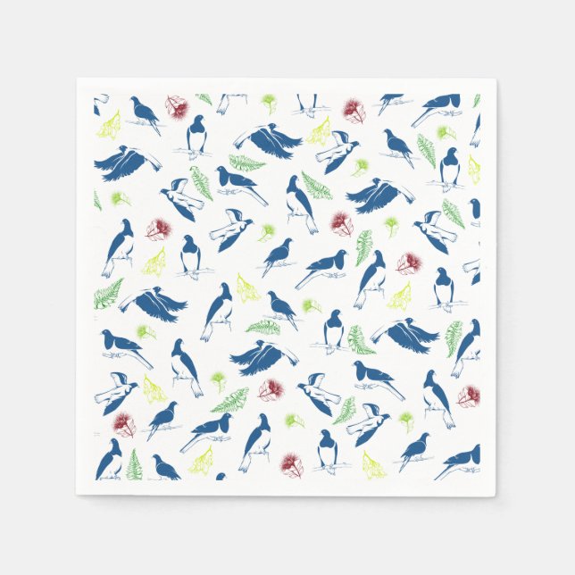 Holztaube Kereru NZ Bird Serviette (Vorderseite)