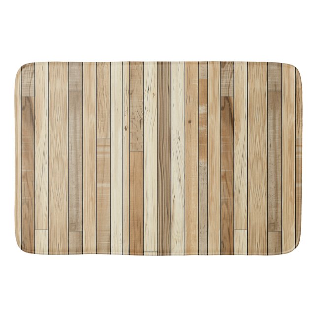 Holztextur Bath Mat Badematte (Vorderseite)