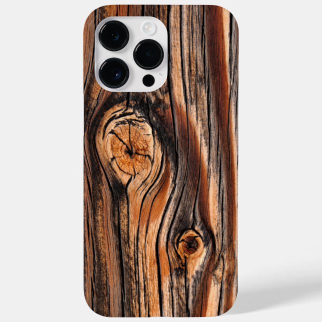 Holztextur Cool einzigartig Case-Mate iPhone 14 Pro Max Hülle (Rückseite)