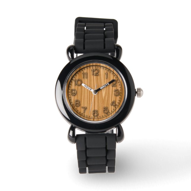 Holztexturfläche-35456 Armbanduhr (Vorderseite)