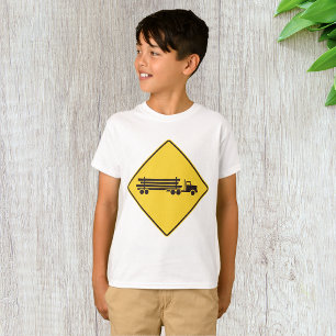 Holztransporter-Warnschild Transport Straßenverkeh T-Shirt