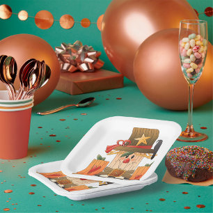 Holztreppe Pappteller