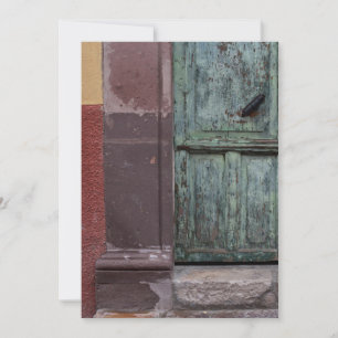 Holztür Abstrakt Dankeskarte