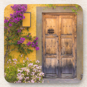 Holztüre Getränkeuntersetzer