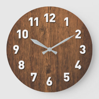 Holzuhr Große Wanduhr