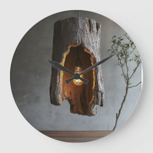 Holzuhren rustikale Uhr (natürliche Holzoptik)