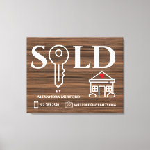 Holzvene Real Anwesen Sold Sign