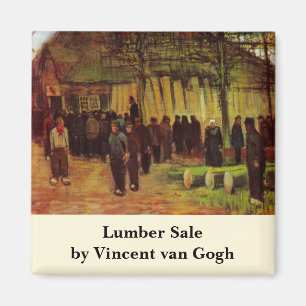 Holzverkauf von Vincent van Gogh Magnet