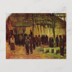 Holzverkauf von Vincent van Gogh Postkarte