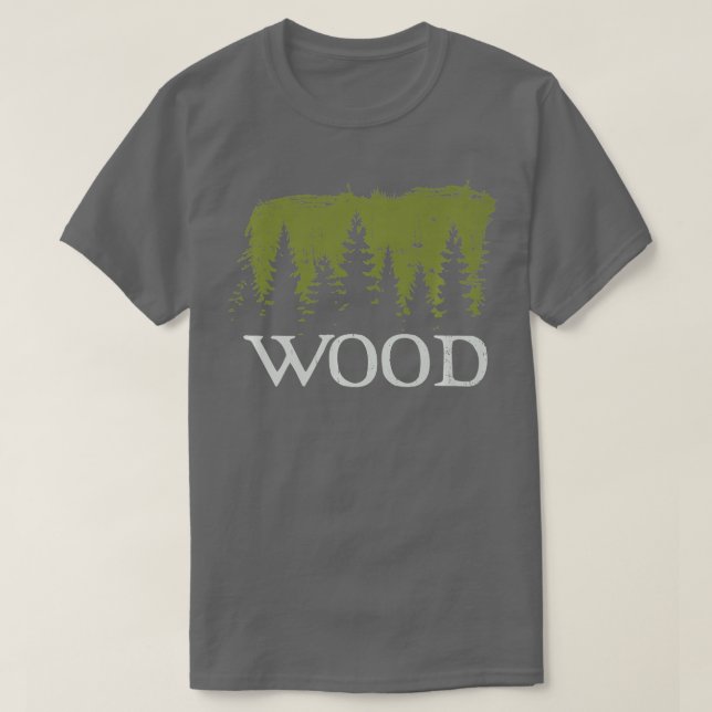 Holzwanderung im Freien Bushcraft Foresters Premiu T-Shirt (Design vorne)