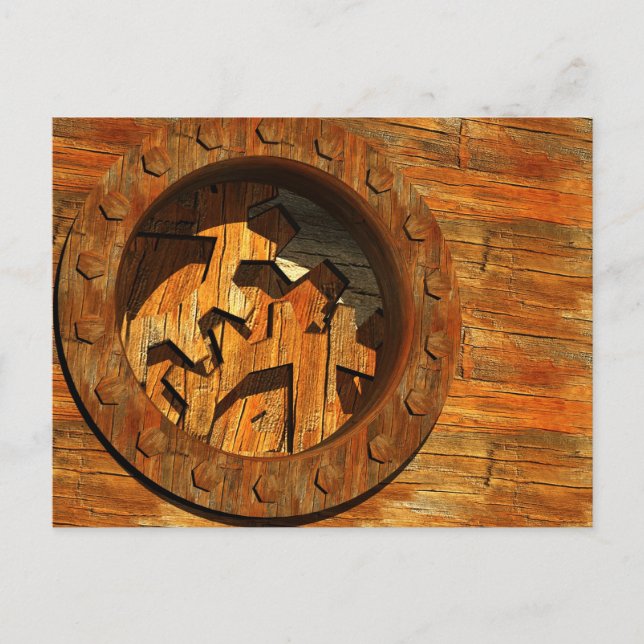 Holzwerk Postkarte (Vorderseite)