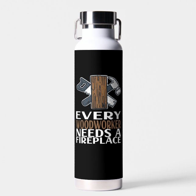 Holzwerkstoff-Geschenk Trinkflasche (Vorne)