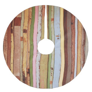 Holzwerkstoff: Vintage Tapete Textur Polyester Weihnachtsbaumdecke