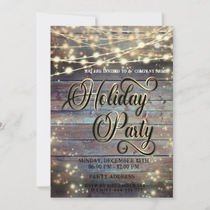 Holzwurzel beleuchtet Corporate Holiday Party Einladung