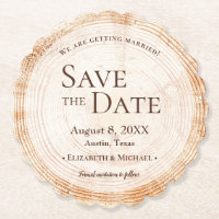 Holzwurzel-Holzwurzel Save the Date