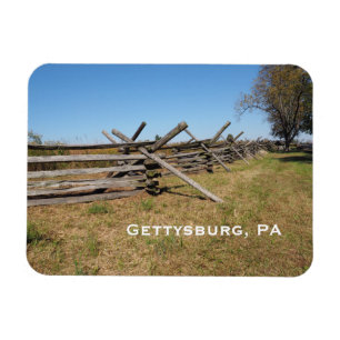 Holzzaun in Gettysburg PA Magnet