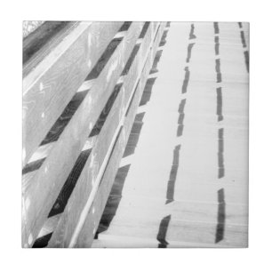 Holzzaun - negativ fliese
