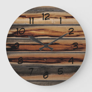 Holzzaun Textur Cool einzigartig Große Wanduhr