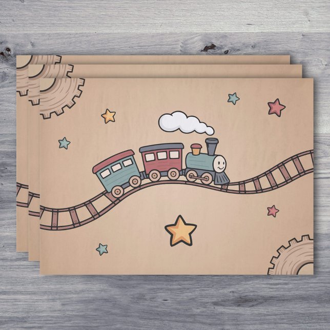 Holzzug Seidenpapier (Wooden Train Tissue Paper)