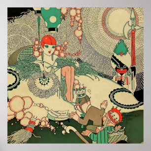 “Homage” 1927 Magazin-Cover von J Carlos Poster