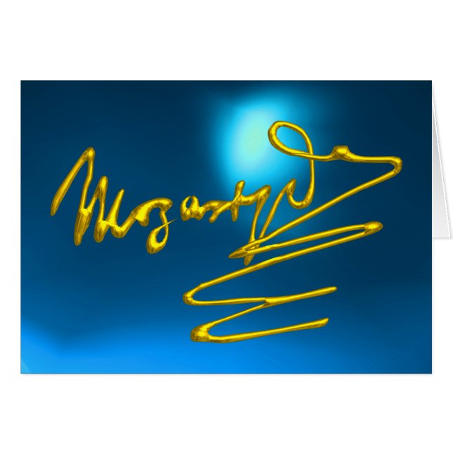 HOMAGE À MOZART, Sapphire Bleu (Devant horizontal)