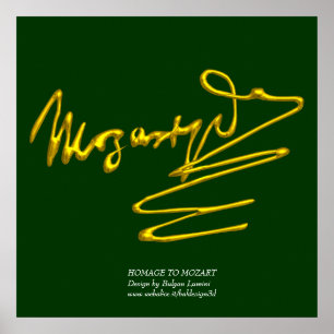 HOMAGE BIS MOZART, riesige Größe Poster