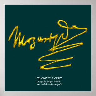 HOMAGE BIS MOZART, riesige Größe Poster