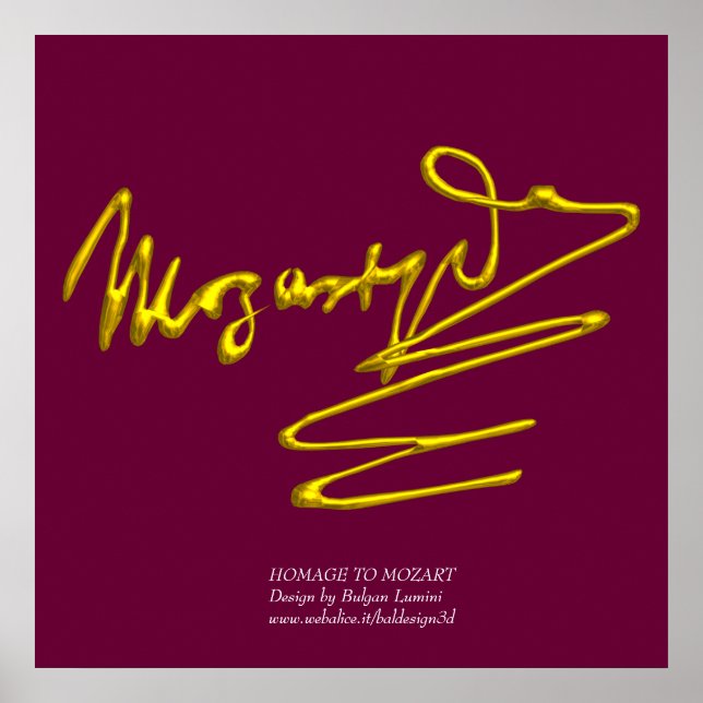 HOMAGE BIS MOZART, riesige Größe Poster (Vorne)
