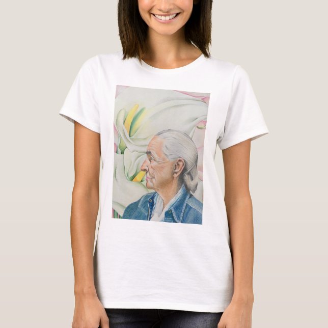 Homage nach Georgia O'Keeffe T-Shirt (Vorderseite)
