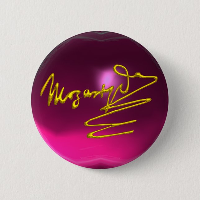 HOMAGE NACH MOZART, rosa Amethyste Button (Vorderseite)
