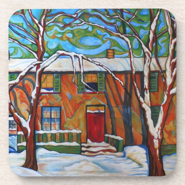 Homage To Lawren Harris Untersetzer Set von 6 (Vorderseite)