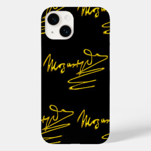 HOMAGE TO MOZART 3D Gold Signature Composer Black Case-Mate iPhone 14 Hülle