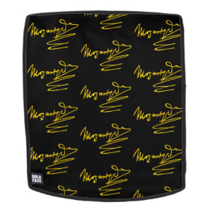 HOMAGE TO MOZART 3D Gold Signature Composer Black Rucksack