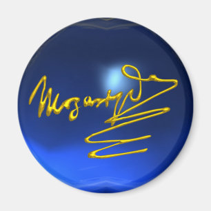 HOMAGE TO MOZART, blauer Saphir Magnet