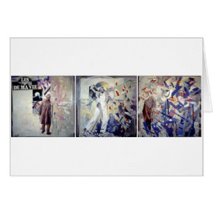 Homage Triptych Oil Leinwand G card