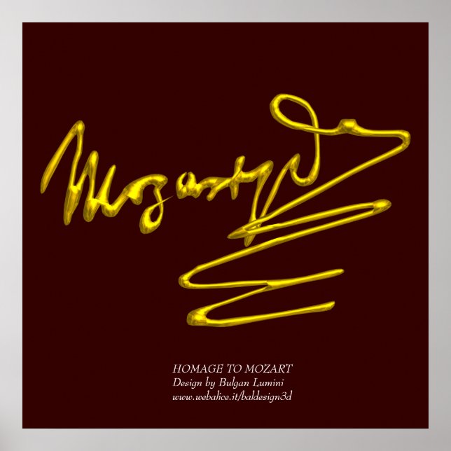 HOMAL NACH MOZART POSTER (Vorne)