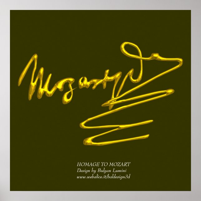 HOMAL NACH MOZART POSTER (Vorne)
