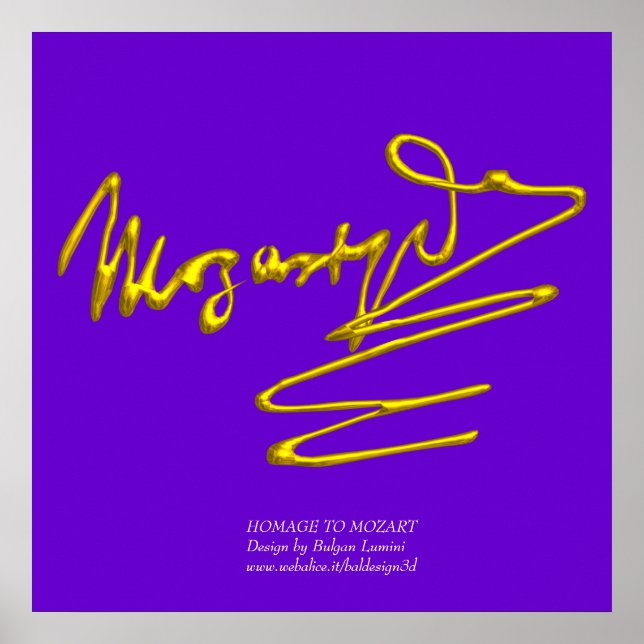 HOMAL NACH MOZART POSTER (Vorne)