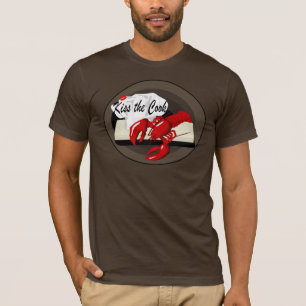 Homard Chef Kiss the Cook Mens T-shirt Brown