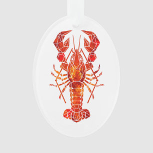 Homard polygonal rouge