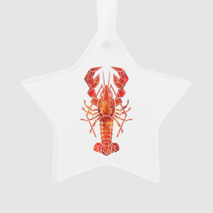 Homard polygonal rouge