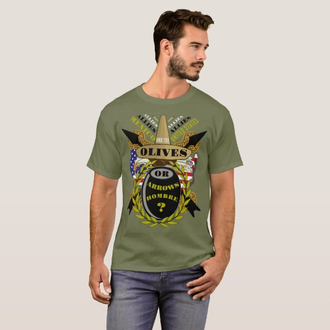 Hombre Bündnispartner Mexiko und Amerika T-Shirt (Vorne ganz)