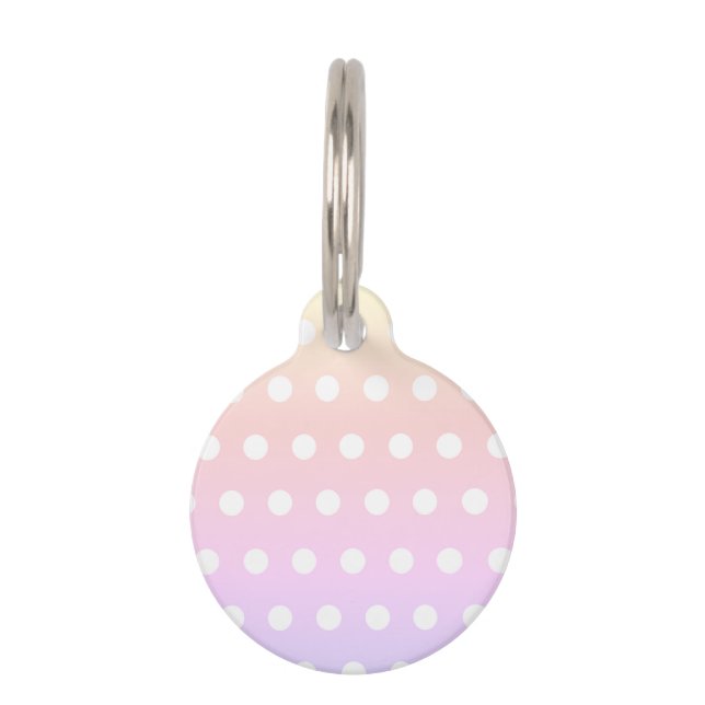 Hombre Poka Dots Haustiermarke (Vorderseite)