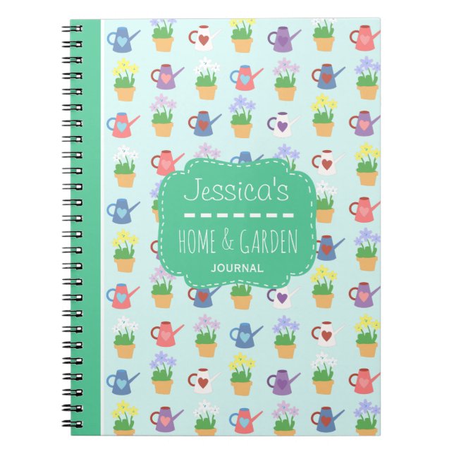 Home and Garden Personnalisé Cute Journal (Devant)